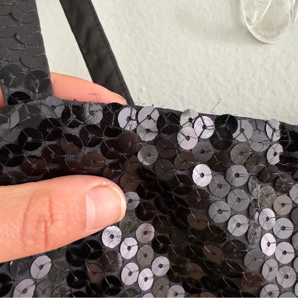 Vintage Sonia Rykiel Paris Spaghetti Strap Sequin Mini Dress Size XS - Picture 3 of 11